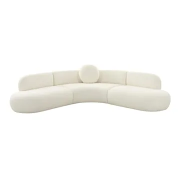 Tov Furniture Broohah Cream Boucle Sectional