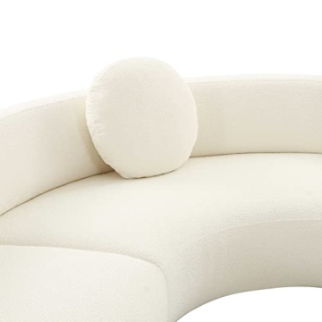 Tov Furniture Broohah Cream Boucle Sectional