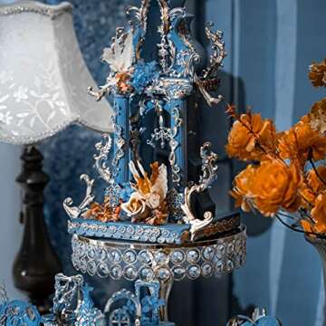 Crown Fondant Molds, Lace Cake Border Decoration Mold 5 Pcs, for Biscuit Candy Chocolate Mousse Cookies Butter Flower Paste Dough, Birthday, Valentine's Day, Baby Showers, Thanksgiving Day