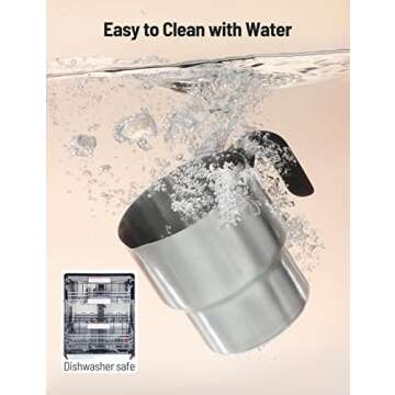 Detachable 4-in-1 Milk Frother and Steamer, PARIS RHÔNE 500ml Hot Chocolate Maker and Electric Milk Heater with Hot & Cold Foam, Dishwasher Safe