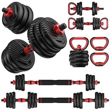 Adjustable Dumbbells Set for Home Gym Fitness