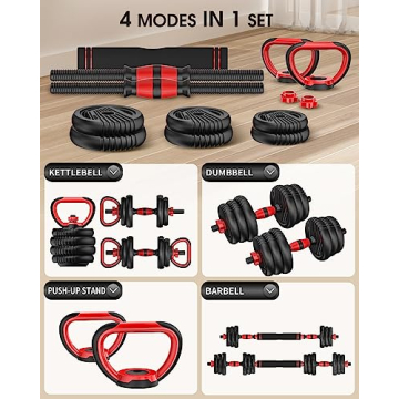 Adjustable Dumbbells Set for Home Gym Fitness