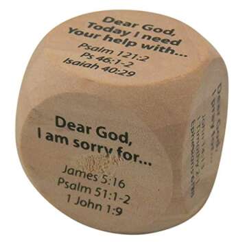Wooden Prayer Starter Cube for Kids - 1 1/4 Inch