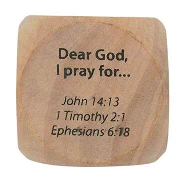 Wooden Prayer Starter Cube for Kids - 1 1/4 Inch