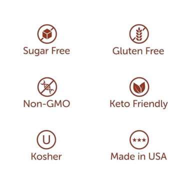 Salted Caramel & Dark Chocolate Espresso Syrup Sauce For Coffee - Sugar Free Zero Calories (Pack of ...