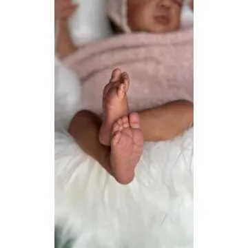 Anano Black Reborn Baby Doll 19 Inch Soft Body African American Reborn Baby Girl Realistic Newborn Baby Dolls Reborn Biracial Silicone Baby Doll Alive Brown Skin Baby Doll, White