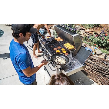 Monument Grills 4-Burner Propane Gas Grill with Sear Burners