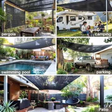 BeGrit 50% 6x13ft Shade Cloth with Grommets Garden Sun Mesh Sunblock UV Resistant Net for Garden Cover Flowers,Patio Plants,Chicken Coop,Greenhouse…