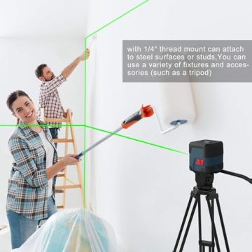 Accurate RockSeed Cross Line Laser Level with Dual Modes
