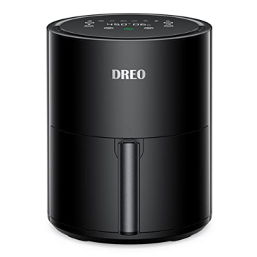 Dreo Air Fryer - 100℉ to 450℉, 4 Quart Hot Oven Cooker with 50 Recipes, 9 Cooking Functions on E...