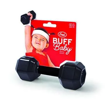 Genuine Fred BUFF BABY Dumbbell Rattle Engaging Fun Toy