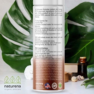 Naturena Self Tanner Mousse for Organic Sun-kissed Glow