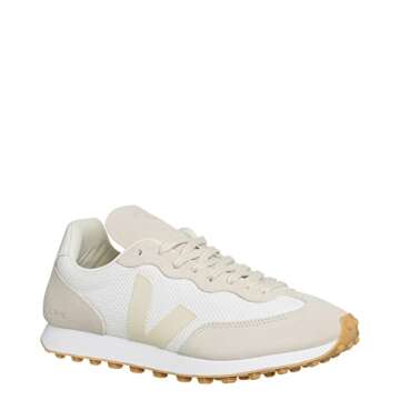VEJA Men's Rio Branco Sneakers in Alveomesh White/Pierre/Natural
