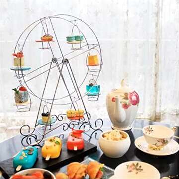 Ferris Wheel Cupcake Stand Dessert Serving Tray, Ferris Wheel Cupcake Stand for Carnival and Circus ...