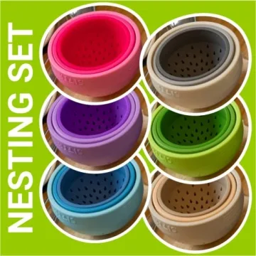 SIFTR Space Saving Silicone Can Strainer Set