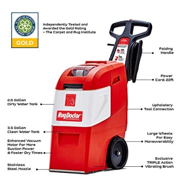 Rug Doctor Mighty Pro X3 Carpet Cleaner for Pet Owners