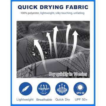 APTRO Men's 9" Quick Dry Swim Trunks for Big and Tall