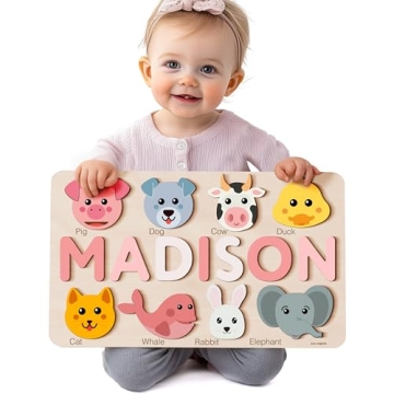 Zuzu Puzzle Personalized Name Puzzle for Toddlers
