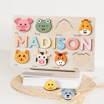 Zuzu Puzzle Personalized Name Puzzle for Toddlers