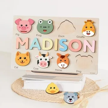 Zuzu Puzzle Personalized Name Puzzle for Toddlers