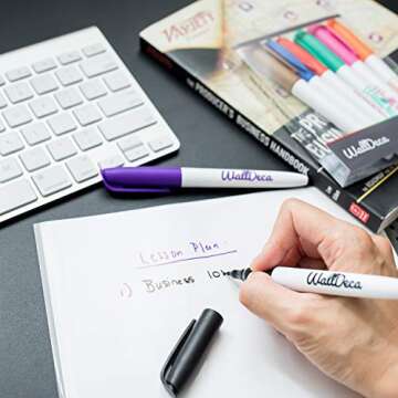 WallDeca Wet Erase Markers Fine Point - 8 Colors