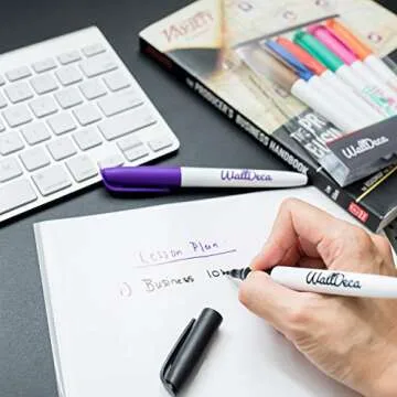 WallDeca Wet Erase Markers Fine Point - 8 Colors