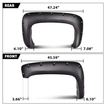 G-PLUS Fender Flares for Chevy Silverado - Rugged Style