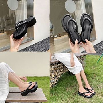 SALIGNA Women's Comfortable Flip Flops for Summer