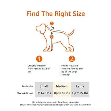 Amazon Basics Large Soft-Sided Pet Carrier for Travel, Black