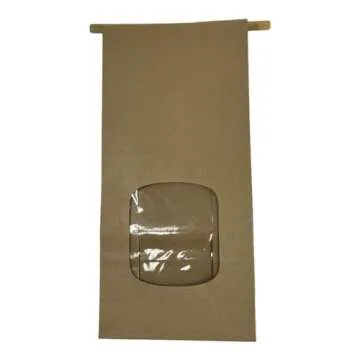 96 Kraft Paper Bags with Window - Ideal for Bakery & Gifts