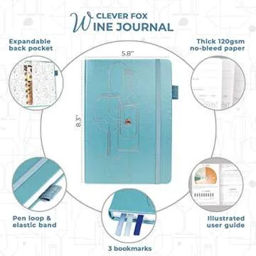 Clever Fox Wine Journal for Beginners & Pros – Guided Tasting Log