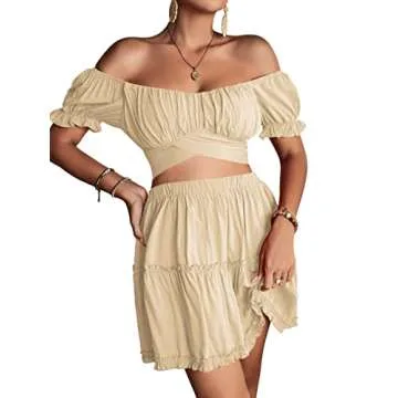 Fashionable LYANER Women's 2 Piece Summer Outfit