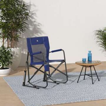 GCI Outdoor Freestyle Rocker Camping Chair | Portable Folding Rocking Chair with Solid, Durable Armr...