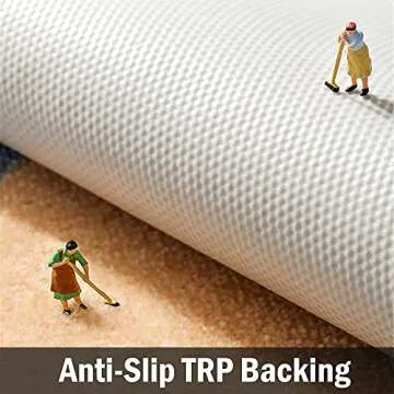 THRILRUG Half Round Inside Door Mats for Front Door, 17"x28" Entryway Rug Boho Door Mat,Half Circle Cute Welcome Mat for Entrance,Semicircle Mud Dirt Trapper Non-Slip Low-Profile