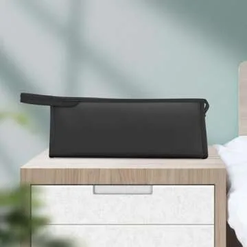 Buwico PU Leather Travel Case Portable Storage Bag for Dyson Airwrap Styler/Dyson Supersonic Hair Dryer, Waterproof Anti-Scratch Dustproof Shockproof Protection Organizer Travel Gift Case (Black)