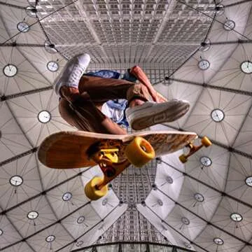 Orangatang Fat Free 65 mm 80a Freeride Longboard Skateboard Wheels (Orange, Set of 4)