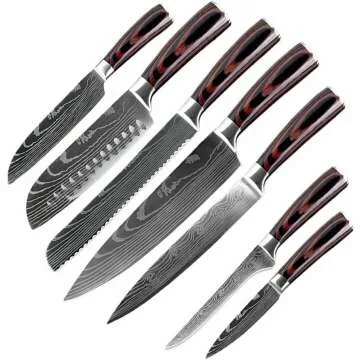 7PCS Japanese Chef Knife Set - Ultra Sharp and Durable