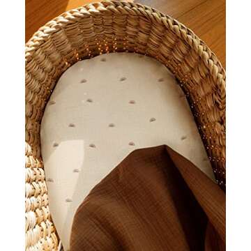 Soft Muslin Bassinet Sheets for Babies - 2 Pack