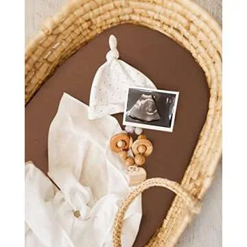 Soft Muslin Bassinet Sheets for Babies - 2 Pack