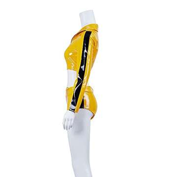 BYHai Kill Bill Costume Beatrix Kiddo The Bride Costume Cosplay Suit Sexy Kung Fu Outfit with Jacket Pants for Women