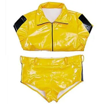 BYHai Kill Bill Costume Beatrix Kiddo The Bride Costume Cosplay Suit Sexy Kung Fu Outfit with Jacket Pants for Women