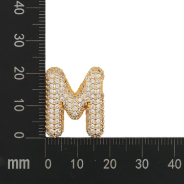 DIOWUS Gold Bubble Letter Necklace for Women - Trendy Gifts