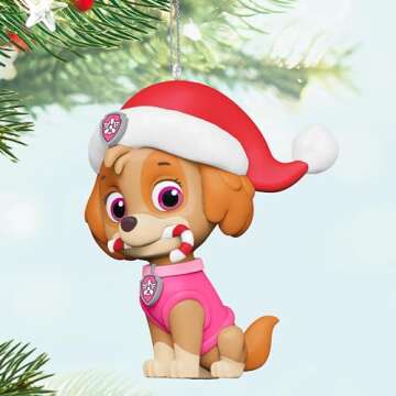 Hallmark Keepsake Christmas Ornament 2024, Paw Patrol Skye's Sweet Treat, Gifts for Paw Patrol Fans