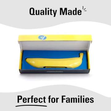 Kikkerland Novelty Ceramic Banorah – Menorah for Hanukkah, Chanukah Candle Holder – Fun Holiday Gift, Banana Themed Menorah