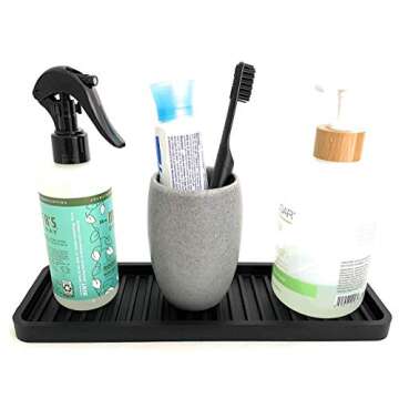 Happitasa Silicone Kitchen Sink Organizer Tray for Countertops