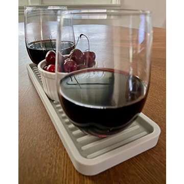 Happitasa Silicone Kitchen Sink Organizer Tray for Countertops