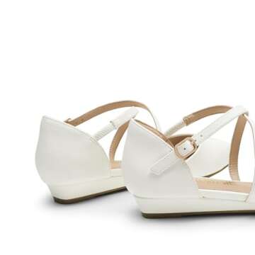 Elegant DREAM PAIRS Ankle Strap Flats for Women