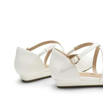 Elegant DREAM PAIRS Ankle Strap Flats for Women