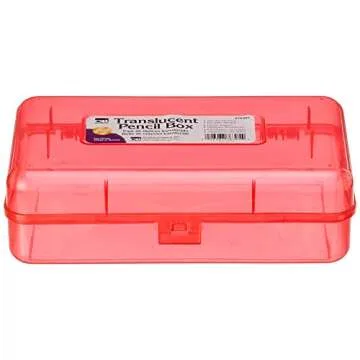 Charles Leonard Assorted Pencil Boxes - 24 Pack, Durable & Fun