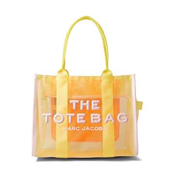 Marc Jacobs The Mesh Tote Bag Color-Blocked Yellow Multi One Size